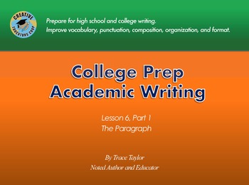 Preview of Academic Writing, Lesson 6 Part 1: The Paragraph
