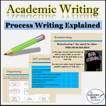 Preview of Process Writing Explained for Academic Essays