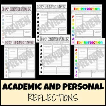 Preview of Academic and Personal Reflection: End of Year
