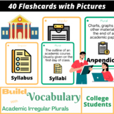 Academic vocabulary Flashcards - Irregular Plurals (Uni an
