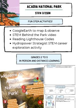 Preview of Acadia National Park STEM Elementary STEM Activities Pack (GoogleSlides)