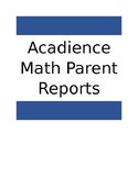 Acadience Math Parent Reports K-2