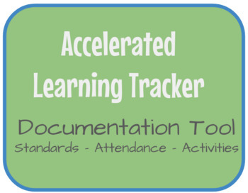 Preview of Accelerated Learning Tracking Sheet