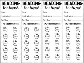 Reading Goal And Level Bookmarks 12 Versions By Raising Scholars