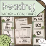 Reader Tracker + Goal Chart (Cactus/Succulent)