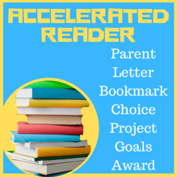 Preview of Accelerated Reader AR Pack Gr 1-8 Parent Letter, Bookmark, Data Tracker, Log
