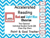 Accelerated Reader (AR) Point AND Goal Tracker Red & Blue Chevron