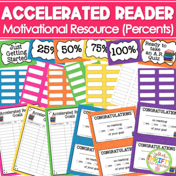 Preview of Accelerated Reader Bulletin Board Accelerated Reader Goals Log Percents