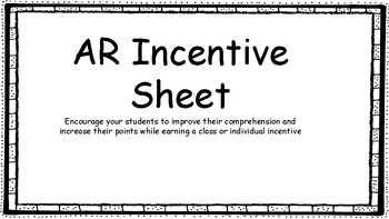 Accelerated Reader Incentive Charts