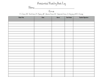 Accelerated Reader Book Log Management Sheets by Free to Teach ...