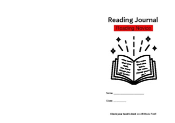 Accelerated Reader Reading Tracker Journal (US) -- Novice by Sheena Peckham