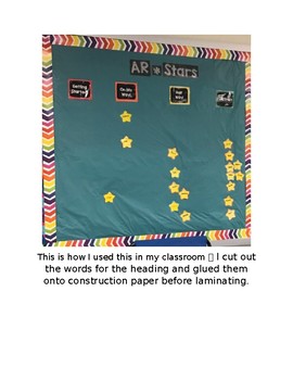 Preview of Accelerated Reading AR Stars Interactive Student Bulletin Board