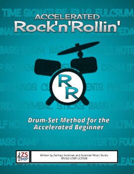 Preview of Accelerated Rock'n'Rollin' - Beginner Drumset Method: Single Use License