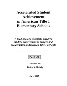 Preview of Accelerated Student Achievement In American Title 1 Elem. Schools - Part 1  FREE