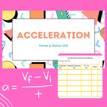 Preview of Acceleration Bundle