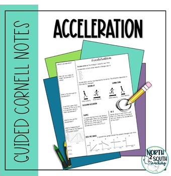 Preview of Acceleration - Cornell Doodle Notes