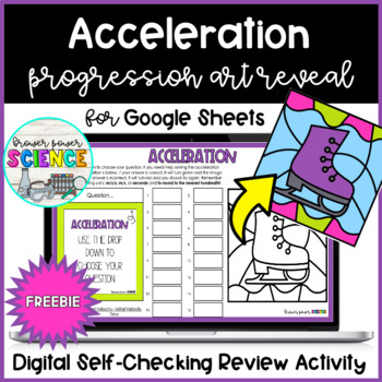 Preview of Acceleration Digital Task Card Progression Art Freebie