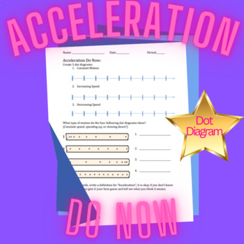 Preview of Acceleration Do Now - High School Physics 1