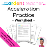 Acceleration Practice Worksheet