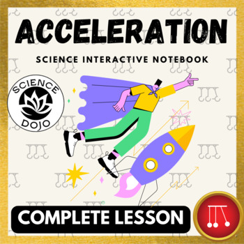 Preview of Acceleration, Speed and Velocity Notes Activity and Slides Force Lesson
