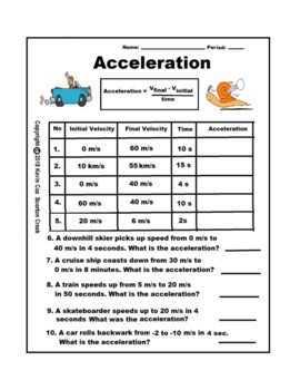 acceleration problem solving grade 7