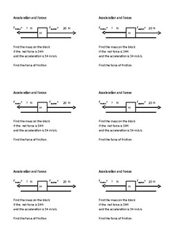 Preview of Acceleration and Force (Fnet=ma) Do Now