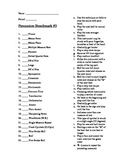 Accent on Achievement Book 1, Benchmark #3 Worksheets and Tests