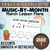 Accents, Staccato and Legato Sounds Lesson Plans - Grade 1