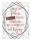 Accept Failure Rose Gold Poster