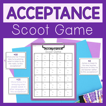 Preview of Acceptance Scoot Game Activity For Lessons About Diversity And Inclusion
