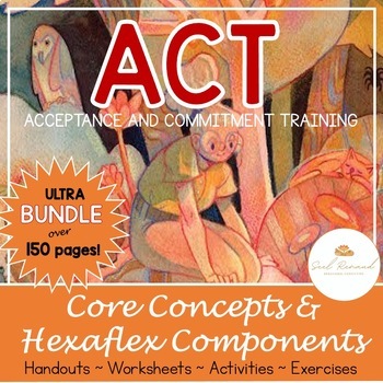 Preview of Acceptance and Commitment Therapy - Core Concepts/ Big Six Hexaflex Bundle (SEL)