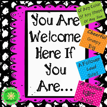 Preview of Acceptance and Diversity Bulletin Board Classroom Decor