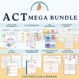 Acceptance and commitment therapy mega bundle worksheets, 