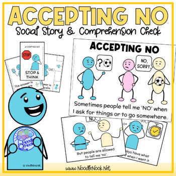 Preview of Accepting NO - A Social Story for Problem Behavior & Social Skills (SpEd)