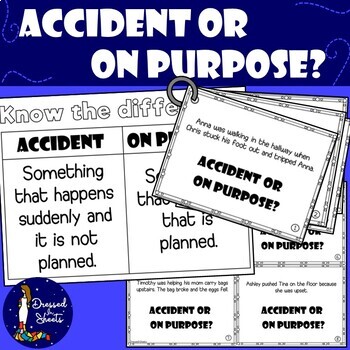 Preview of Accident or on Purpose? For Life Skills & Character Education *Distance Learning