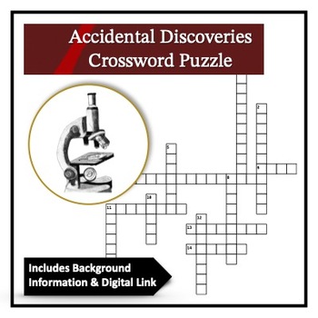 Preview of Accidental Scientific Discoveries Crossword Puzzle Game with Digital Resource