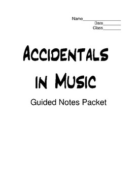 Preview of Accidentals in Music: Notes and practice