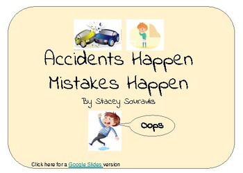 Preview of Accidents Happen, Mistakes Happen-Social Story Accidents Happen, Mistakes Happe