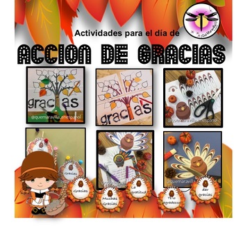 Preview of Día deAcción de Gracias: Thanks giving day : Spanish activities / Español