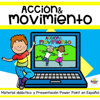 Preview of Acción y Movimiento Presentación Interactiva | Spanish Power Point