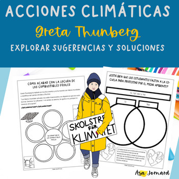 Preview of Climate Actions Greta Thunberg in Spanish Acciones climáticas