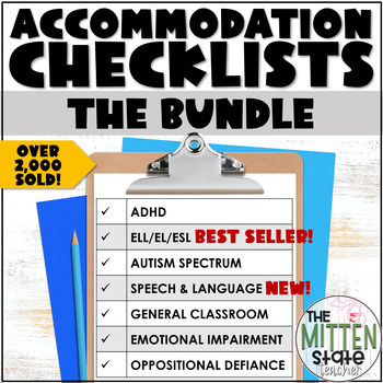 adhd accommodations checklist