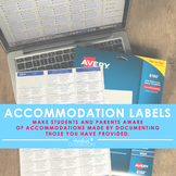 Accommodation Labels | Special Education