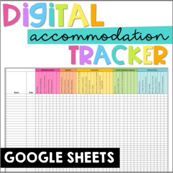 Preview of Accommodation Tracker | EDITABLE