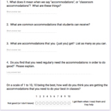 Accommodations Assessment: Surveying student's understanding