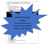 Preview of Accommodations Bundle! (ADHD, Autism/ASD, Anxiety) 504 IEP Classroom Management