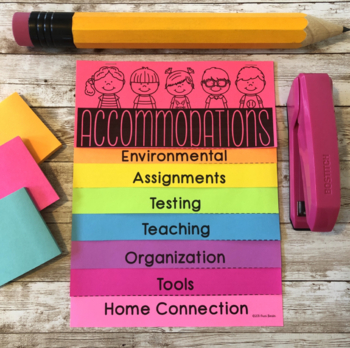 Preview of Accommodations Flip Book {Freebie}