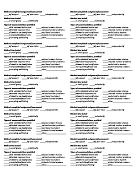 Accommodations Labels by Inside Bell's Brain | TPT