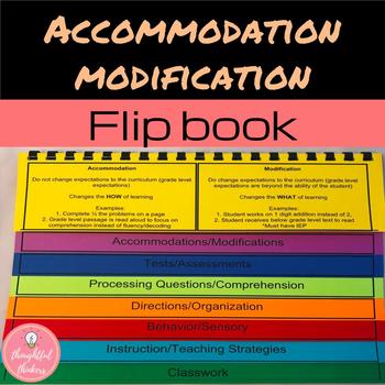 Preview of Accommodations/Modifications Handout for General Education Teachers