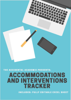 Preview of Accommodations and Interventions Tracker